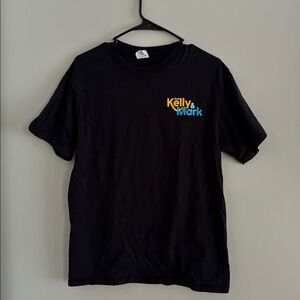 Port and Company Live Kelly and Mark Black Tee Colorful Logo Men’s Size M Medium